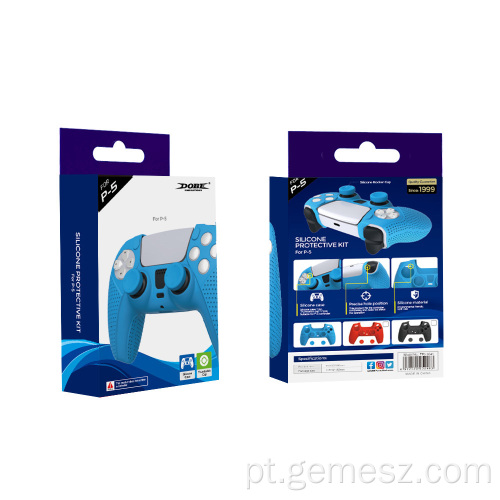 Pele de silicone para PS5 com tampas DualSense